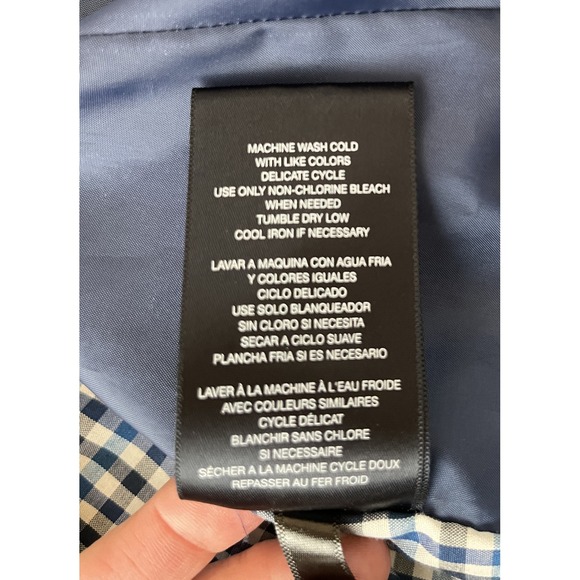 Tommy Hilfiger Mens M Lightweight Jacket Beige Windbreaker Water Wind Resistant - Picture 12 of 13